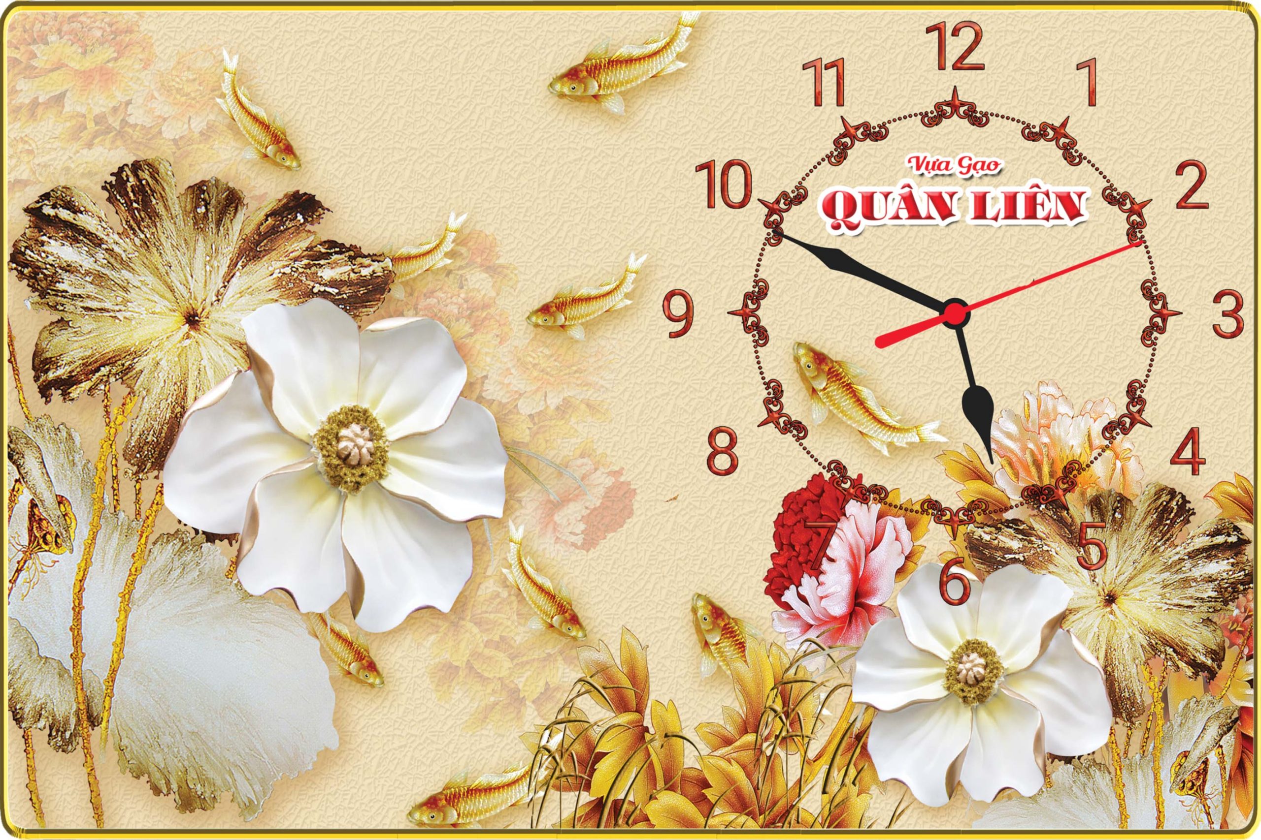 Đồng hồ treo tường in logo